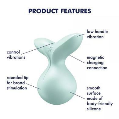 Мінівібромасажер Satisfyer Viva la Vulva 3 Mint &mdash; купити в інтим-бутику EroticToys