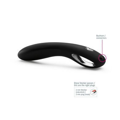 Силіконове ділдо Mystim Current Conrad для електростимулятора &mdash; купити в інтим-бутику EroticToys