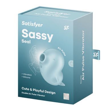 Вакуумний кліторальний стимулятор з вібрацією Satisfyer Sassy Seal, 2 незалежні мотори &mdash; купити в інтим-бутику EroticToys