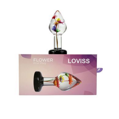Розкішна анальна пробка Loviss Helichrysum Anal Plug зі справжнім безсмертником усередині &mdash; купити в інтим-бутику EroticToys