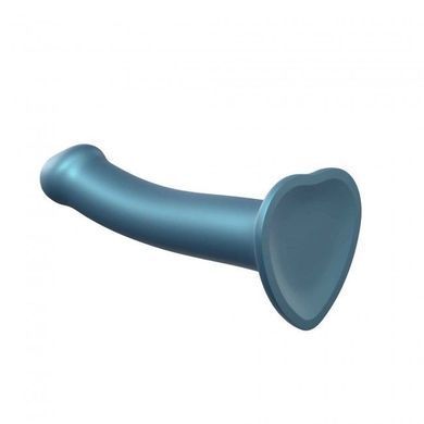 Насадка для страпону Strap-On-Me Mono Density Dildo M Blue, діам. 3,3 см, одношаровий силікон, гнучк &mdash; купити в інтим-бутику EroticToys