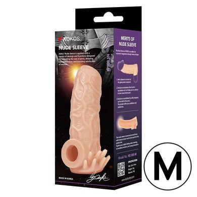 Насадка на член Kokos Nude Sleeve NS 005 M &mdash; купити в інтим-бутику EroticToys