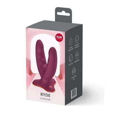 Подвійний фалоімітатор Fun Factory RYDE Wine Red (м'яте паковання!!!) &mdash; купити в інтим-бутику EroticToys