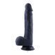 Фалоімітатор для секс-машин Hismith 8.3&Prime; Silicone Dildo Black, система KlicLok, гнучкий стрижень в інтим-бутику EroticToys