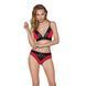 Трусики з широкою резинкою і мереживом Passion PS001 PANTIES XL, red-black в інтим-бутику EroticToys