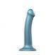 Насадка для страпону Strap-On-Me Mono Density Dildo M Blue, діам. 3,3 см, одношаровий силікон, гнучк в інтим-бутику EroticToys
