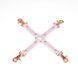 Хрестовина Liebe Seele White & Pink Leather Hogtie в інтим-бутику EroticToys