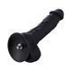 Фалоімітатор для секс-машин Hismith 8.3&Prime; Silicone Dildo Black, система KlicLok, гнучкий стрижень в інтим-бутику EroticToys