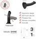 Насадка для страпону Strap-On-Me Mono Density Dildo M Blue, діам. 3,3 см, одношаровий силікон, гнучк в інтим-бутику EroticToys