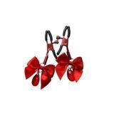 Затискачі для сосків з регулюванням Art of Sex - Flirty Bow, колір червоний &mdash; купити в інтим-бутику EroticToys