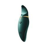 Вібратор 2в1 з язичком Zalo &mdash; Hero Jewel Green, кристал Swarovski &mdash; купити в інтим-бутику EroticToys