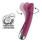 Замовити анонімно: Вібратор з ротацією Satisfyer Spinning G-Spot 1 Red, плоский майданчик для стимуляції точки G