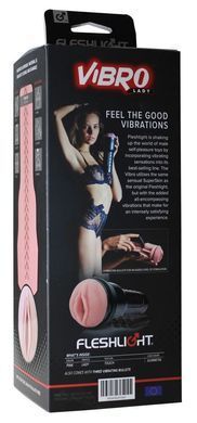 Мастурбатор з вібрацією Fleshlight Vibro Pink Lady Touch, три віброкулі, стимулювальний рельєф &mdash; купити в інтим-бутику EroticToys