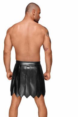 Чоловіча спідниця гладіатора Noir Handmade H053 Eco leather men's gladiator skirt, M, екошкіра &mdash; купити в інтим-бутику EroticToys