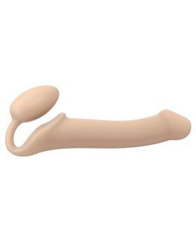 Безремінний страпон Strap-On-Me Flesh L, повністю регульований, діаметр 3,7 см &mdash; купити в інтим-бутику EroticToys