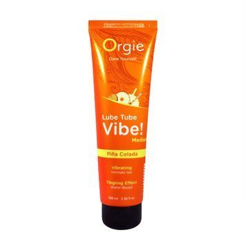 Вібролубрикант Orgie Lube Tube Vibe! Pina Colada 100 мл &mdash; купити в інтим-бутику EroticToys