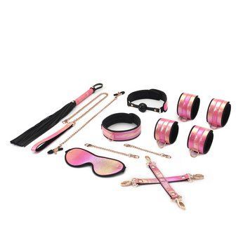 БДСМ-набір Liebe Seele Vivid Sakura 8 Pieces Set, 8 аксесуарів, екошкіра на оксамитовій основі &mdash; купити в інтим-бутику EroticToys