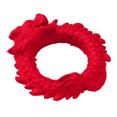 Ерекційне кільце &ndash; дракон Creature Cocks Rise of the Dragon Silicone Penis Ring &ndash; Red, діаметр 4 см &mdash; купити в інтим-бутику EroticToys