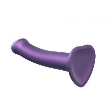 Насадка для страпону Strap-On-Me Mono Density Dildo Violet M, діам. 3,3 см, одношаровий силікон, гну &mdash; купити в інтим-бутику EroticToys
