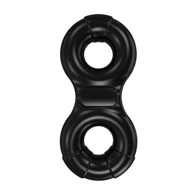 Ерекційне віброкільце Bathmate Vibe Ring Eight, подвійне, для члена і мошонки &mdash; купити в інтим-бутику EroticToys