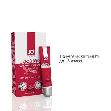 Збуджувальний гель для клітора JO ATOMIC WARMING (10 мл), розігрівальний &mdash; купити в інтим-бутику EroticToys