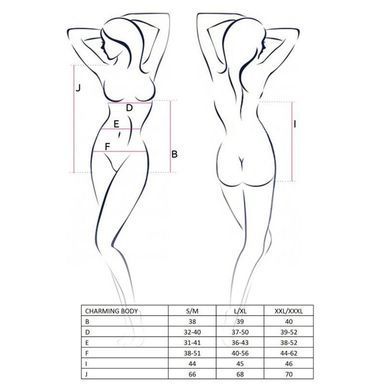 Боді Passion CHARMING BODY L/XL, black &mdash; купити в інтим-бутику EroticToys