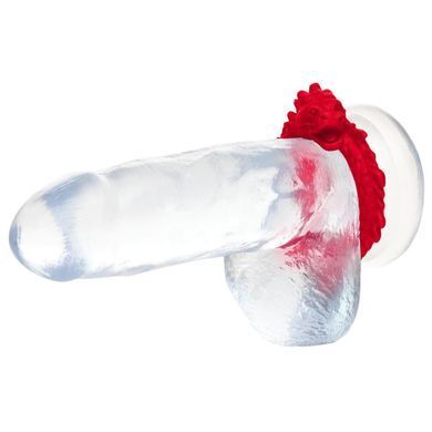 Ерекційне кільце &ndash; дракон Creature Cocks Rise of the Dragon Silicone Penis Ring &ndash; Red, діаметр 4 см &mdash; купити в інтим-бутику EroticToys