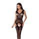 Сітчастий бодістокінг Passion BS062 One Size, Black, комбінезон, імітація панчіх, відкритий доступ в інтим-бутику EroticToys