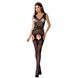 Сітчастий бодістокінг Passion BS062 One Size, Black, комбінезон, імітація панчіх, відкритий доступ в інтим-бутику EroticToys