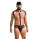 Комплект еротичної чоловічої білизни Passion 038 JOHN XXL/XXXL Black, боді, кепка в інтим-бутику EroticToys