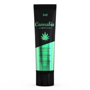 Лубрикант на водній основі Intt Cannabis (100 мл) з олією насіння конопель, не розтікається &mdash; купити в інтим-бутику EroticToys