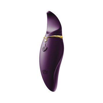 Вібратор 2в1 з язичком Zalo &mdash; Hero Twilight Purple, кристал Swarovski &mdash; купити в інтим-бутику EroticToys