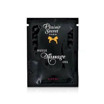 Пробник масажної олії Plaisirs Secrets Litchi (3 мл) &mdash; купити в інтим-бутику EroticToys