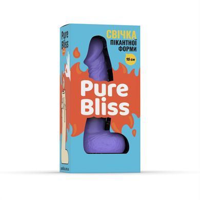 Свічка у вигляді члена Pure Bliss MINI Violet 15 см &mdash; купити в інтим-бутику EroticToys