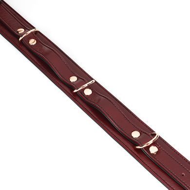 Фіксатори для стегон Liebe Seele Wine Red Thigh Cuffs S Size, натуральна шкіра &mdash; купити в інтим-бутику EroticToys