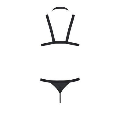 Комплект чоловічої білизни зі стреп Passion 039 SET ANDREW L/XL Black, стринги, шлейки &mdash; купити в інтим-бутику EroticToys