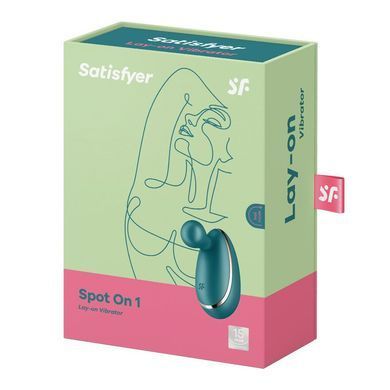 Вібратор для зовнішньої стимуляції Satisfyer Spot On 1 Green, гнучкий відросток &mdash; купити в інтим-бутику EroticToys