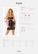 Сукня під зміїну шкіру Obsessive Vivianty dress M/L, чорна в інтим-бутику EroticToys