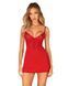 Пеньюар Obsessive Ingridia chemise & thong XS/S, червоний, сорочка, стрінги в інтим-бутику EroticToys