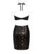 Сукня під зміїну шкіру Obsessive Vivianty dress M/L, чорна в інтим-бутику EroticToys