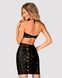 Сукня під зміїну шкіру Obsessive Vivianty dress M/L, чорна в інтим-бутику EroticToys