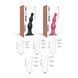 Насадка для страпона Strap-On-Me Dildo Plug Beads Framboise Metallic L в інтим-бутику EroticToys