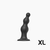 Замовити анонімно: Насадка для страпона Strap-On-Me Dildo Plug Beads Black XL