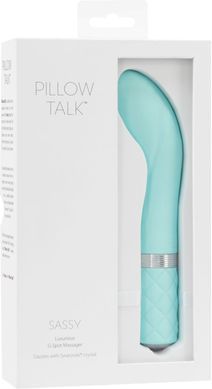 Розкішний вібратор Pillow Talk - Sassy Teal з кристалом Сваровські для точки G, подарункова упаковка &mdash; купити в інтим-бутику EroticToys
