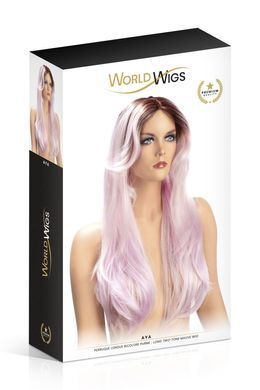 Перука World Wigs AYA LONG TWO-TONE MAUVE &mdash; купити в інтим-бутику EroticToys