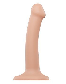 Насадка для страпону Strap-On-Me Dual Density Dildo Flesh S, діаметр 2,7 см, двошарова, гнучкий &mdash; купити в інтим-бутику EroticToys