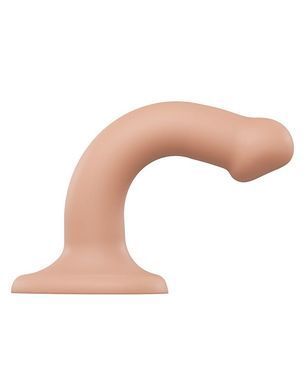 Насадка для страпону Strap-On-Me Dual Density Dildo Flesh S, діаметр 2,7 см, двошарова, гнучкий &mdash; купити в інтим-бутику EroticToys