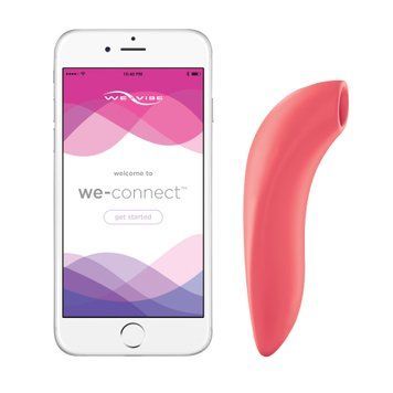 Вакуумний смарт-стимулятор для пар We-Vibe Melt Coral, зручно поєднувати з проникним сексом &mdash; купити в інтим-бутику EroticToys
