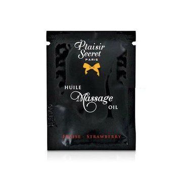 Пробник масажної олії Plaisirs Secrets Strawberry (3 мл) &mdash; купити в інтим-бутику EroticToys
