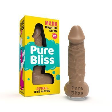 Крафтове мило-член із присоскою Pure Bliss MINI Brown, натуральне &mdash; купити в інтим-бутику EroticToys